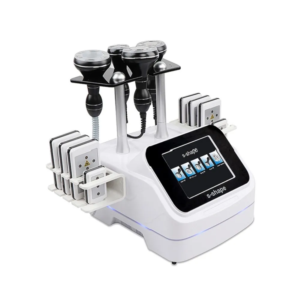 Güzellik salonları için profesyonel ultrasonik kavitasyon vakumu rf vücut zayıflama makinesi