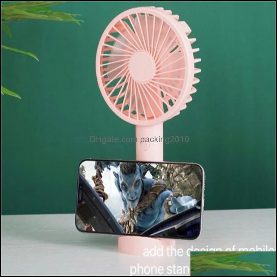 Other Garden Supplies Wholesale new USB charging mobile phone holder small fan handheld, portable mini desktop electric fan customized