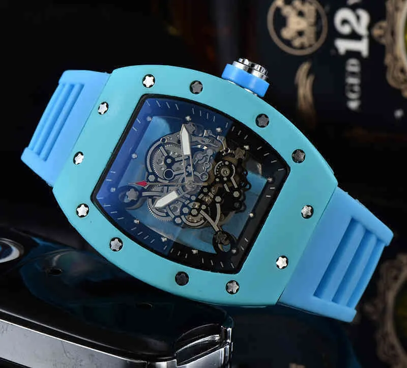 Richards Superclone Automatyczne zegarek dla czystych fabrycznych mężczyzn Chronograf luksusowy męski zegarek mechaniczny charakterystyczny męski wojskowy hollow sport analogowy szwajcarski m