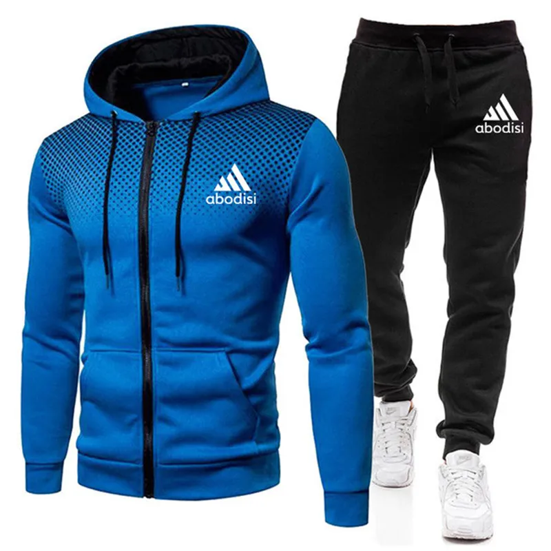 Cardigan con zip di abbigliamento sportivo maschile con pantaloni casual jogging abito da allenamento a 2 pezzi Tech Tech Hoodie Asian Times