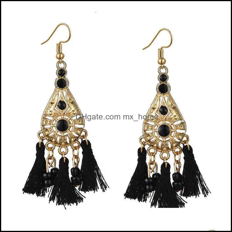 Chinese-style Products National Style Pendant Tassel Earrings Sexy Alloy Geometric