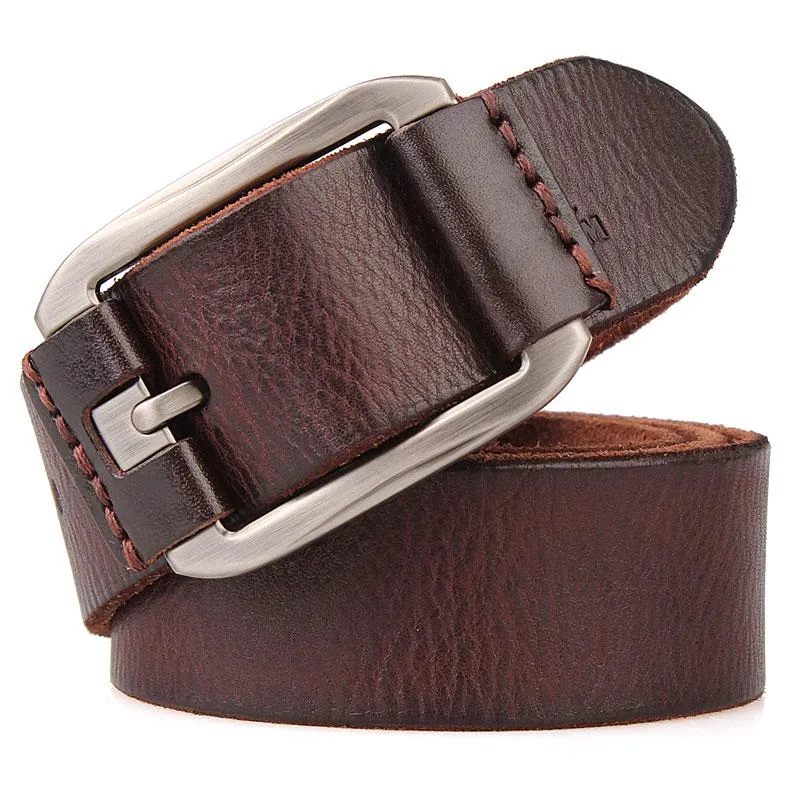 Belts Men Designer Summer Belt For Shorts High Quality Luxury Cowhide Grain Genuine Leather Vintage Wide Long Soft Basque BeltBelts