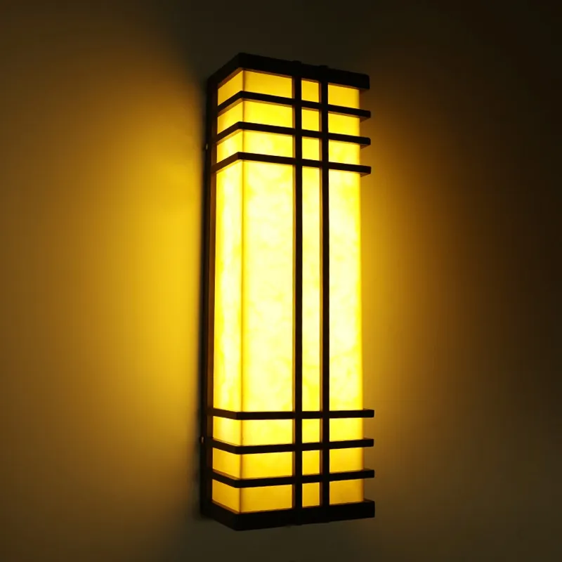 Chinese Style Wall Lamps Bedroom Modern Led Lamparas Anti Cloud Stone Outdoor Lights Villa Aisle Door Courtyard Landscape Light