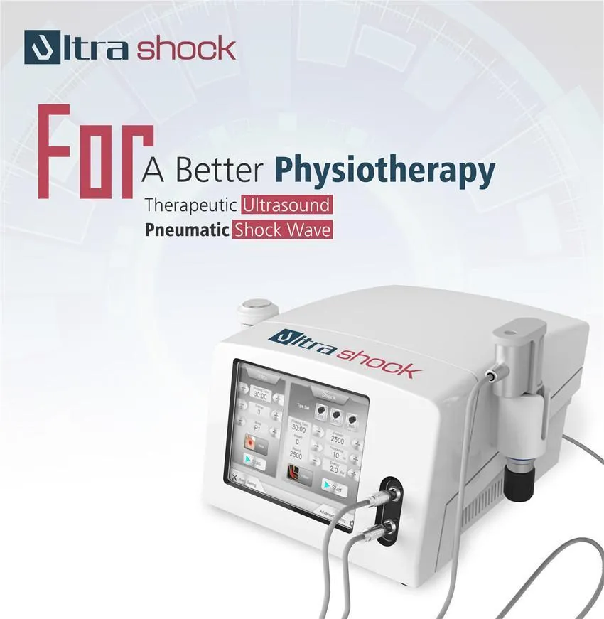 2 in 1 UltraShock pneumagnetic Shockwave Physical Therapy Ultrasound physiotherapy equipment for body pain relief