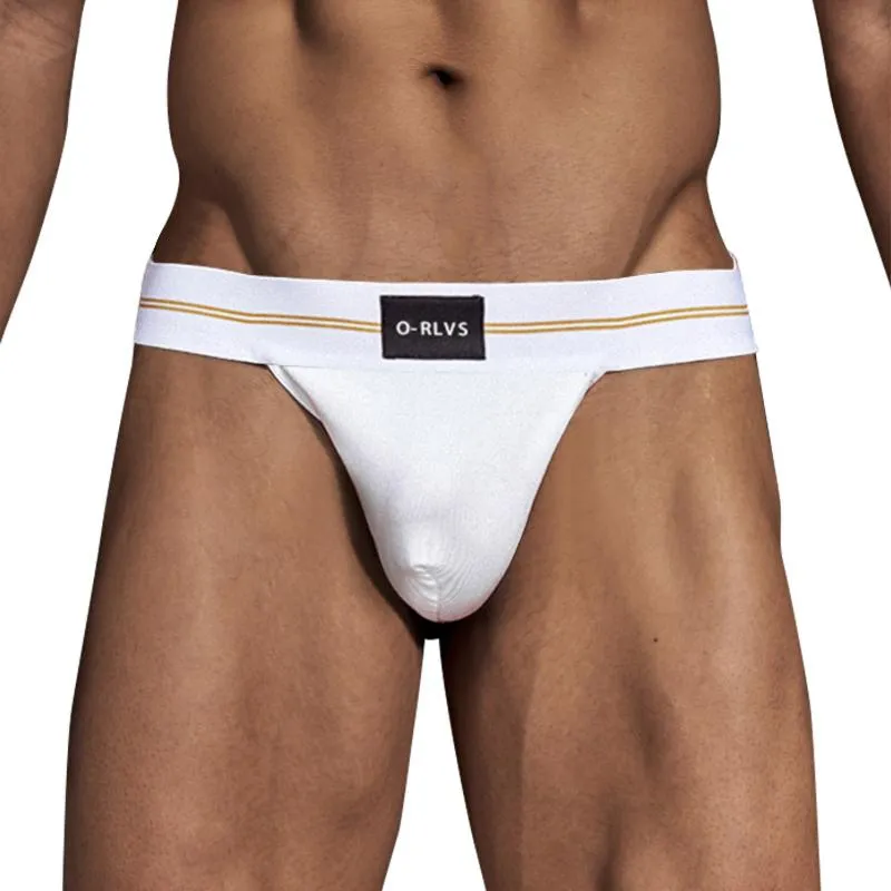 Men Stripes Mesh Cheeky Briefs Underwear Male Open Crotch String Briefs  Lingerie