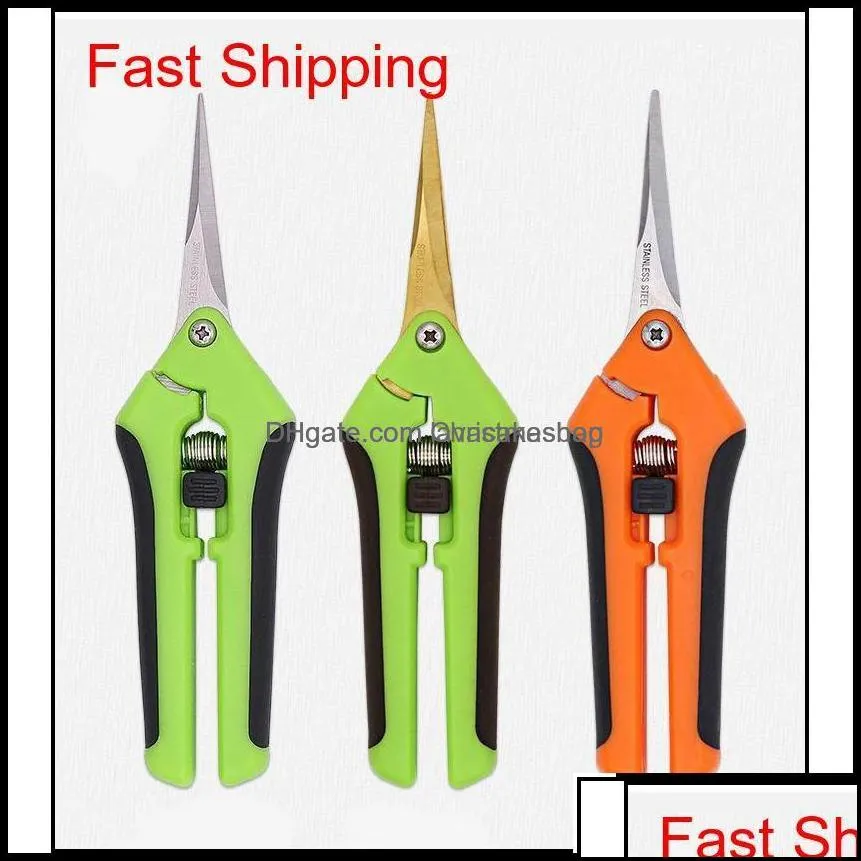 other supplies patio, lawn home & mtifunctional pruning shears stainless steel handle straight head garden shear scissors pruner for