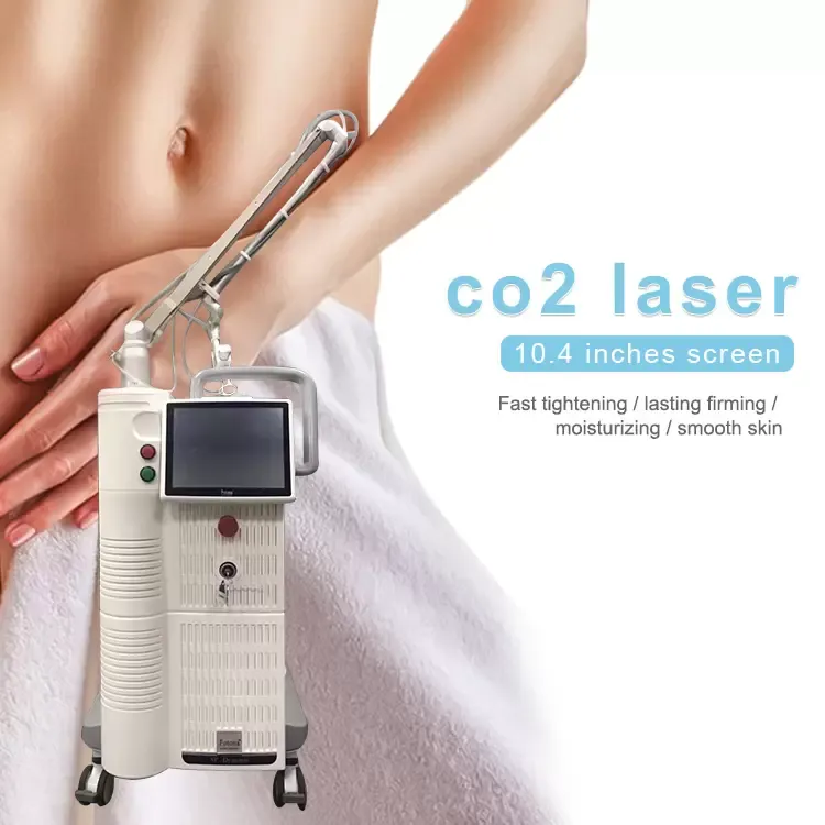 Laser fractionné CO2 Machine professionnelle Pigmentation Remover Enlèvement de cicatrice Équipement de rajeunissement vaginal Traitement des vergetures Lifting du visage pour une utilisation en salon