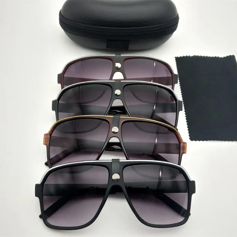 Man Woman Solglas￶gon K￶r Design Eyewear UV Protection Goggles Square Vintage Sun Glasses