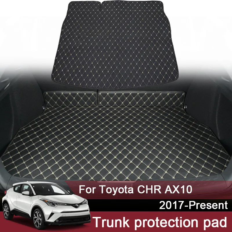 1pc Auto Styling Benutzerdefinierte Hinten Stamm Matte Für Toyota CHR AX10 2017-Präsentieren Leder Wasserdichte Auto Cargo-Liner pad Auto Zubehör