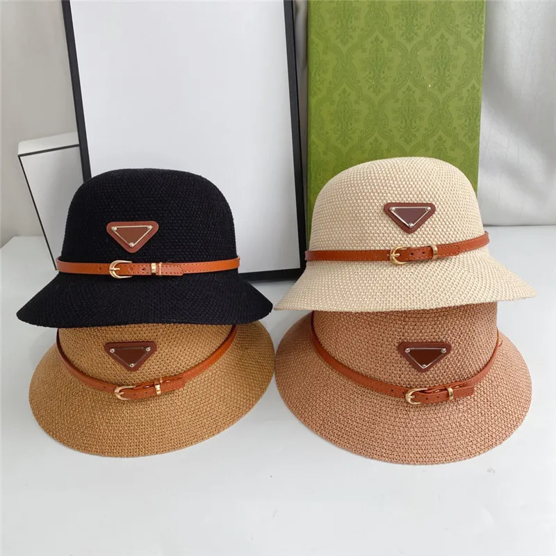 Été élégant chapeau formel Designer Luxury Classic Cascs Mens Mens Womens Resort Beach Vacation Sunhat Bucket Bucket 4 Colors High Quality Cap
