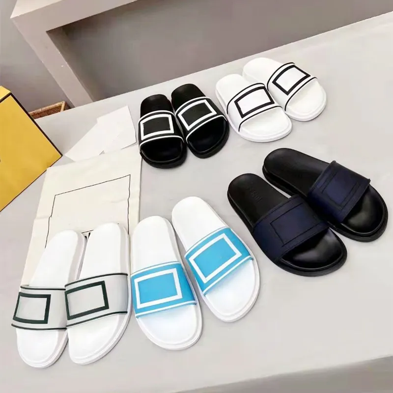 Slide Men Ladies Home Interior Home Bathroom Soft Summer Slippers Designer Rubber Sandals Flat White Fashion Shoes Beach Flip flops 36-46