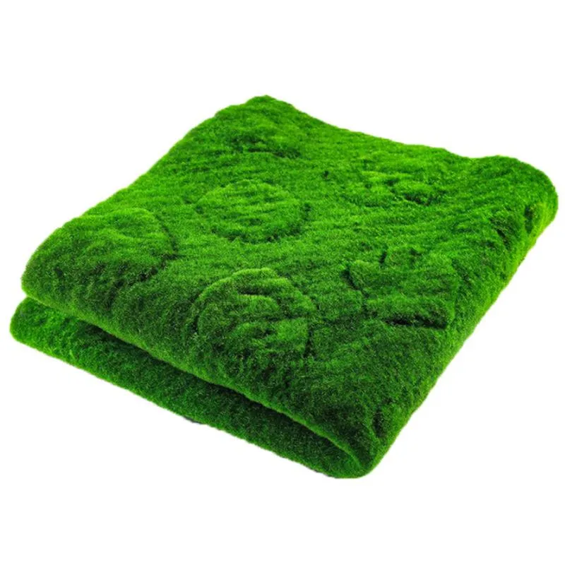 Couronnes de fleurs décoratives, Simulation de mur végétal, gazon artificiel, tapis vert, coussin, décoration de fenêtre intérieure, fausse mousse de jardin