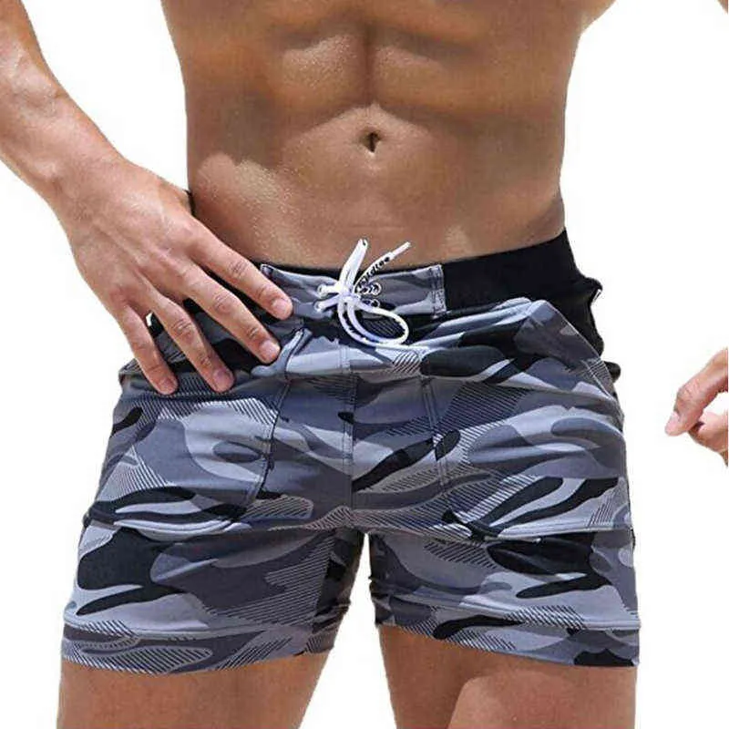 Maillot de bain pour hommes été natation Fitness Shorts hommes mode sport vêtements de plage séchage rapide Stretch plage pantalon Y220420