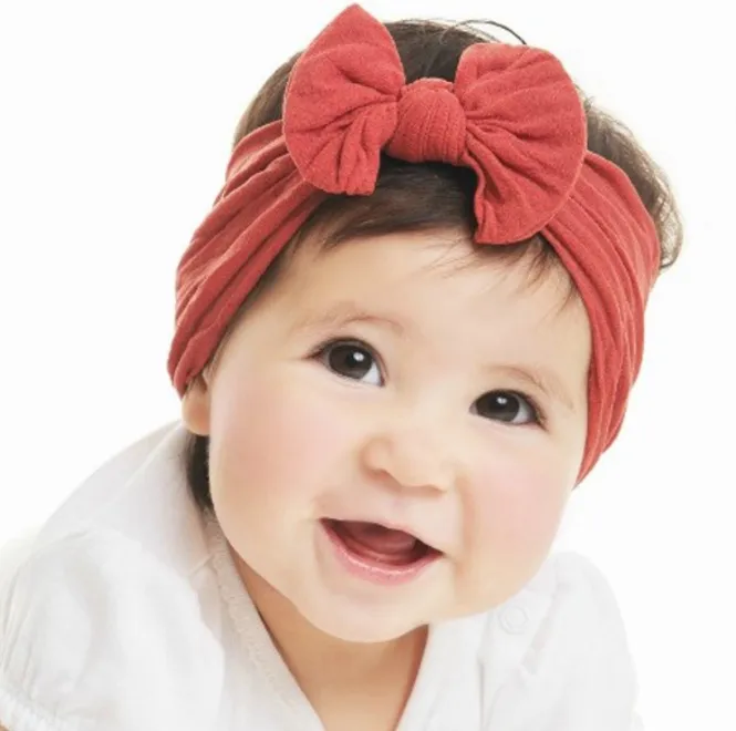3 pezzi Fasce per fiori per neonati Fasce per capelli in nylon per neonate Fasce per capelli morbide Accessori per capelli per bambini appena nati