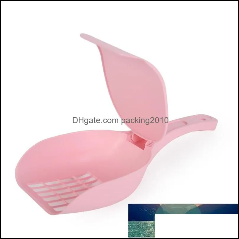 Portable Cat Litter Scoop Solid Color PP Meterial Pet Cat Litter Basin Shovel Useful Practical Kitten Cleaning Pet Products #