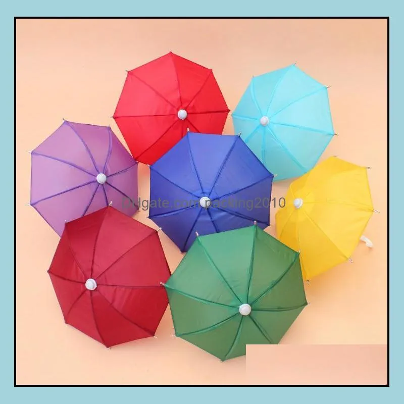 mini simulation umbrella for kids toys cartoon many color umbrellas decorative photography props portable and light sn2140