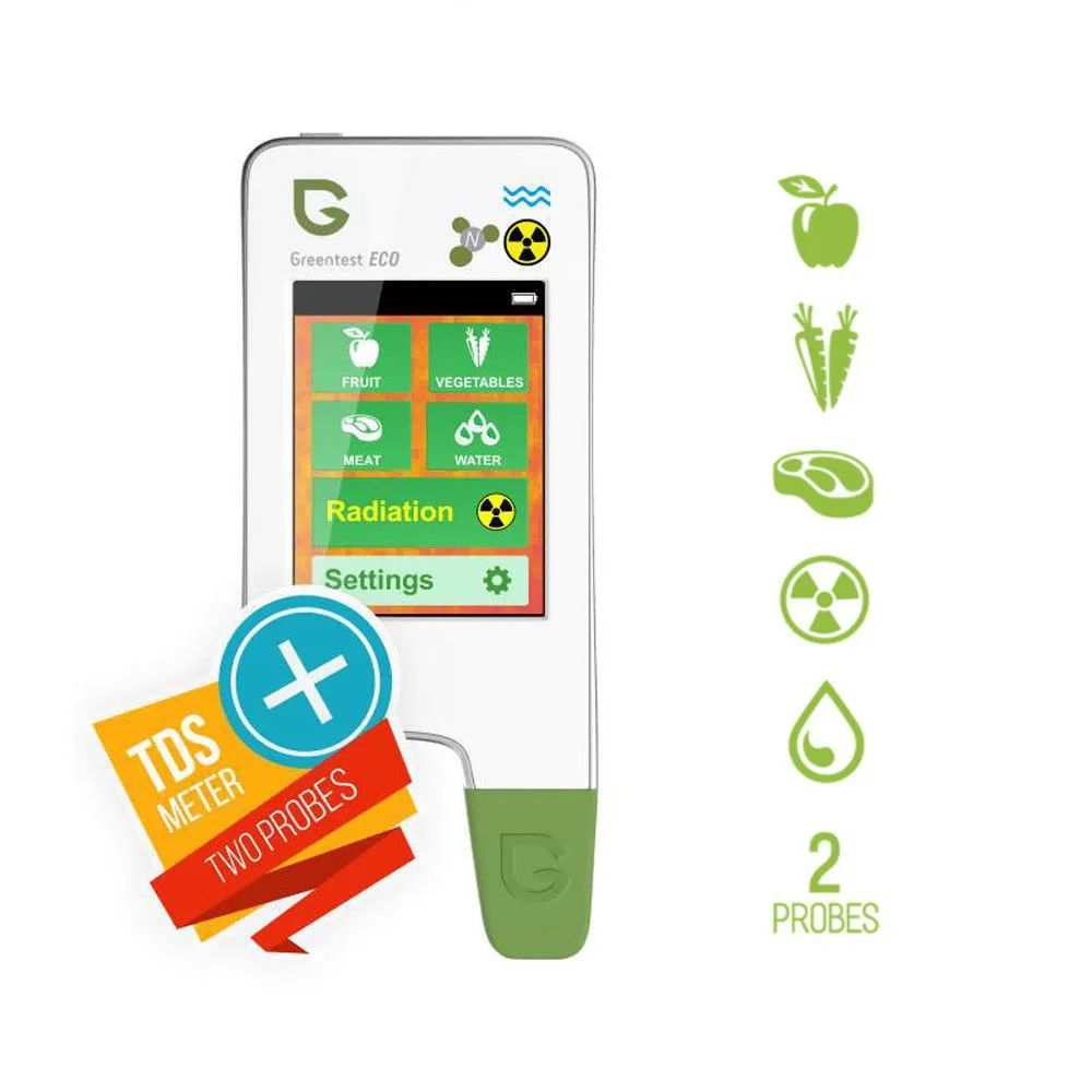 Mètres de concentration Greentest 1 à 8 Testeur de nitrate alimentaire Maison Cuisine Détecteur de nitrate haute précision pour fruits et légumes Viande Poisson Eau