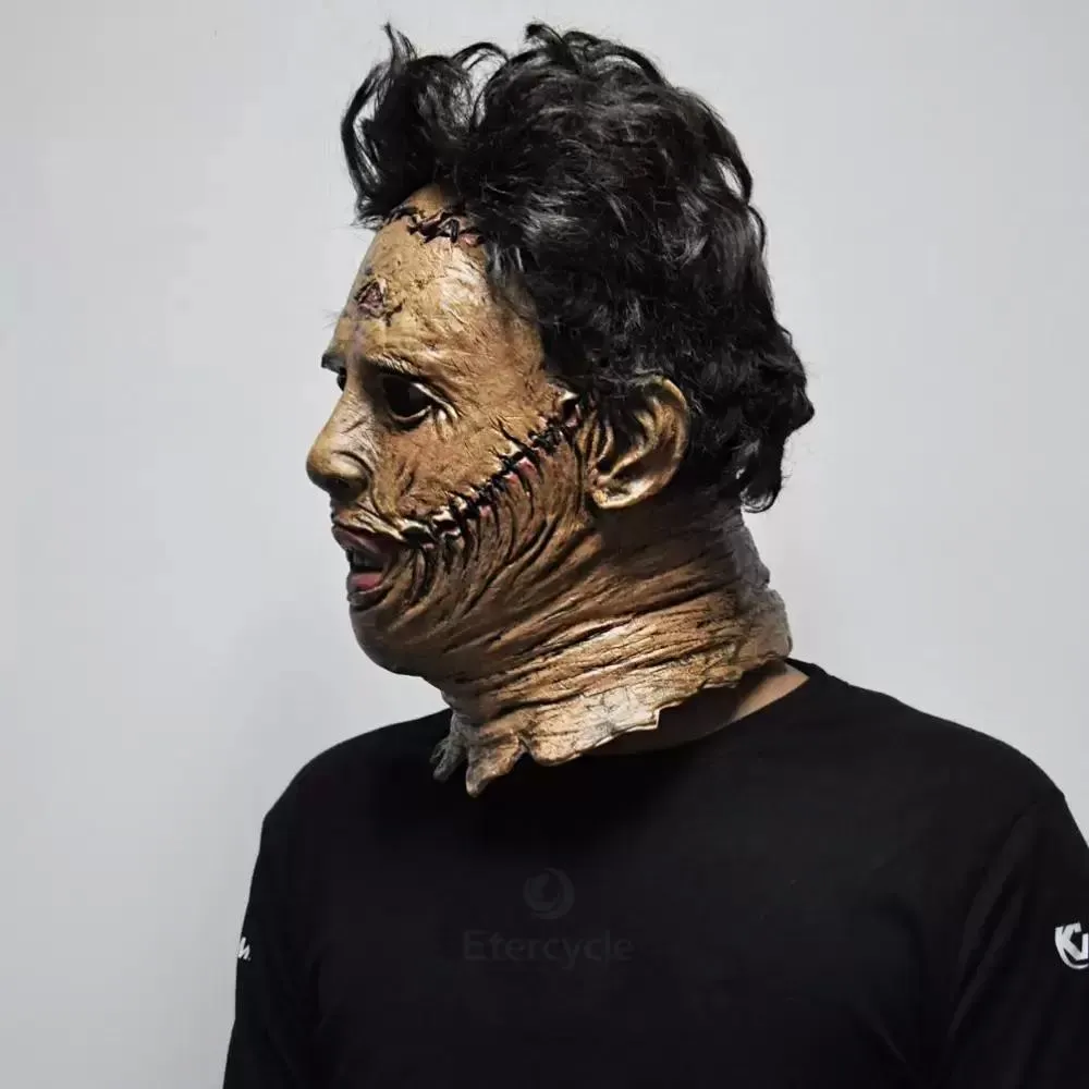 Texas Chainsaw Massacre Leatherface Masks Latex Scary Movie Halloween Cosplay Costume Party Event Props Toys Carnival Mask 200929180A