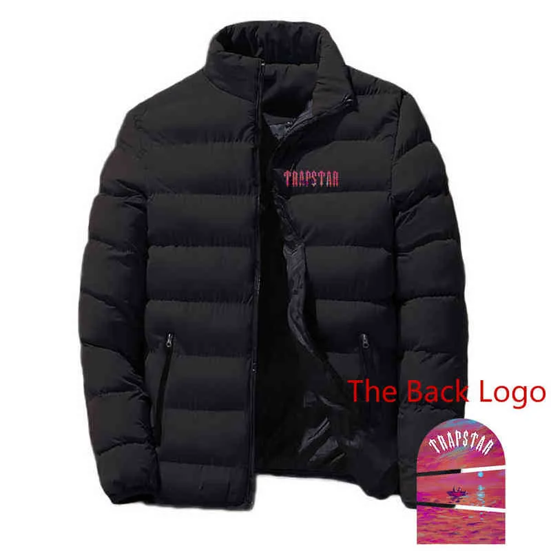 Trapstar Street Gedrukte heren nieuwe hoogwaardige stand Kraag Zip Hoodies Parkas Cotton Jackets Warmer Peded Coats Streetwear Top Y220803