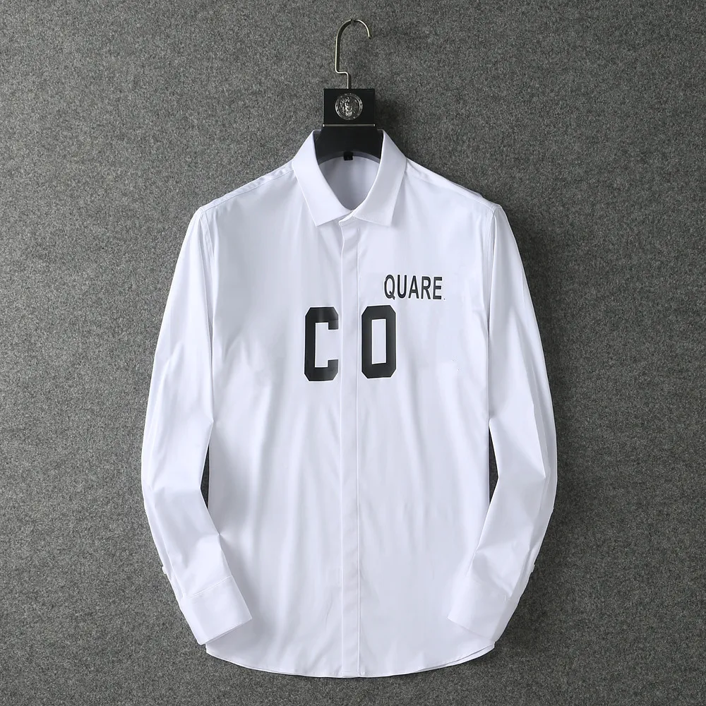 2022 Designer Mens Dress Dress Fashion قميص عرضية العلامات التجارية الرجال القمصان الربيع الخريف Chemises de marque صب الملابس