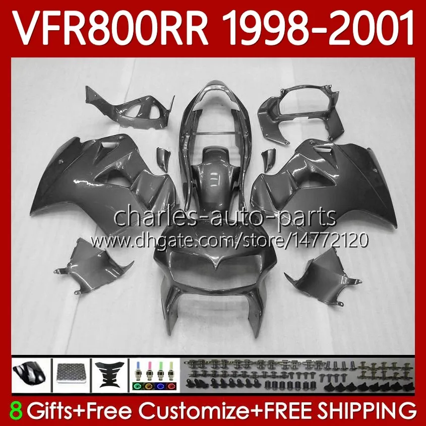 Honda Interceptor VFR 800RR 800 CC RR VFR800 RR 98-98-01 VFR800グロスグレーRR 98 99 00 01フェアリング