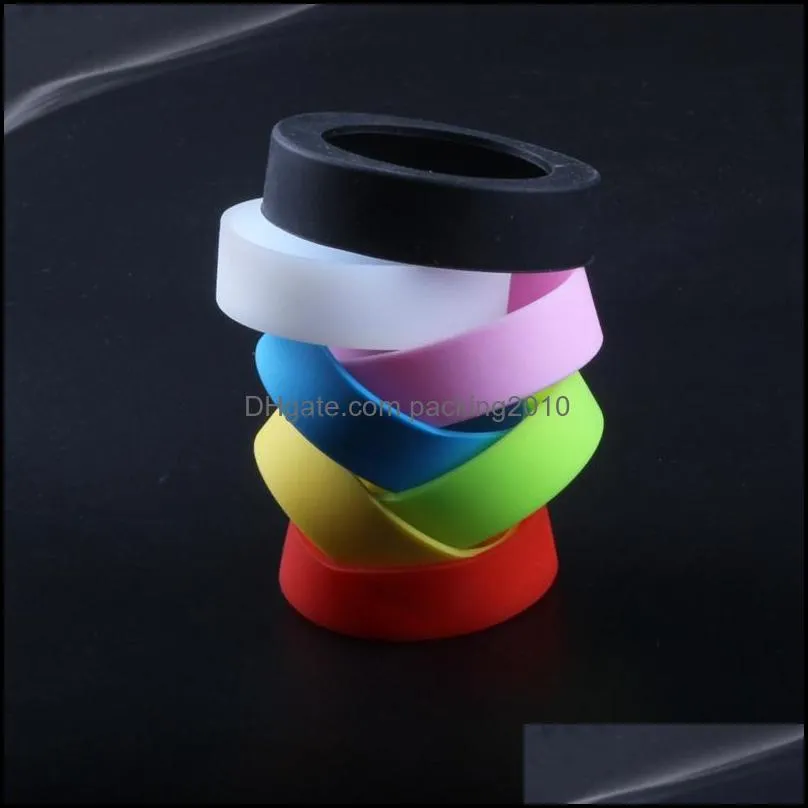 Silicone Insulation Pad Thermos Cup Mug Nonslip Coaster Scratch-resistant Bottle Holder 55-95mm Coloful Sleeves Protection VTKY2070