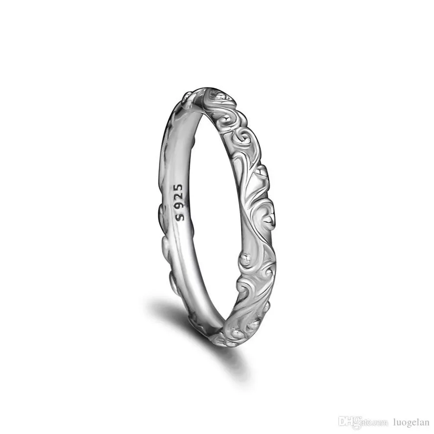 Compatible avec Pandora Jewelry Ring Silver Regal Beauty Rings 100% 925 Bijoux en argent sterling entier DIY pour les femmes 217T