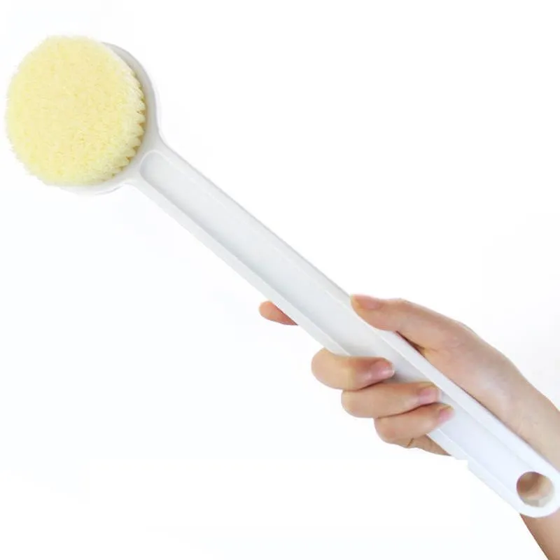 Long Handle Exfoliating Bath Sponge Back Scrubber Bathroom Body Brush Exfoliation Cleaning Equipment Shower Brush