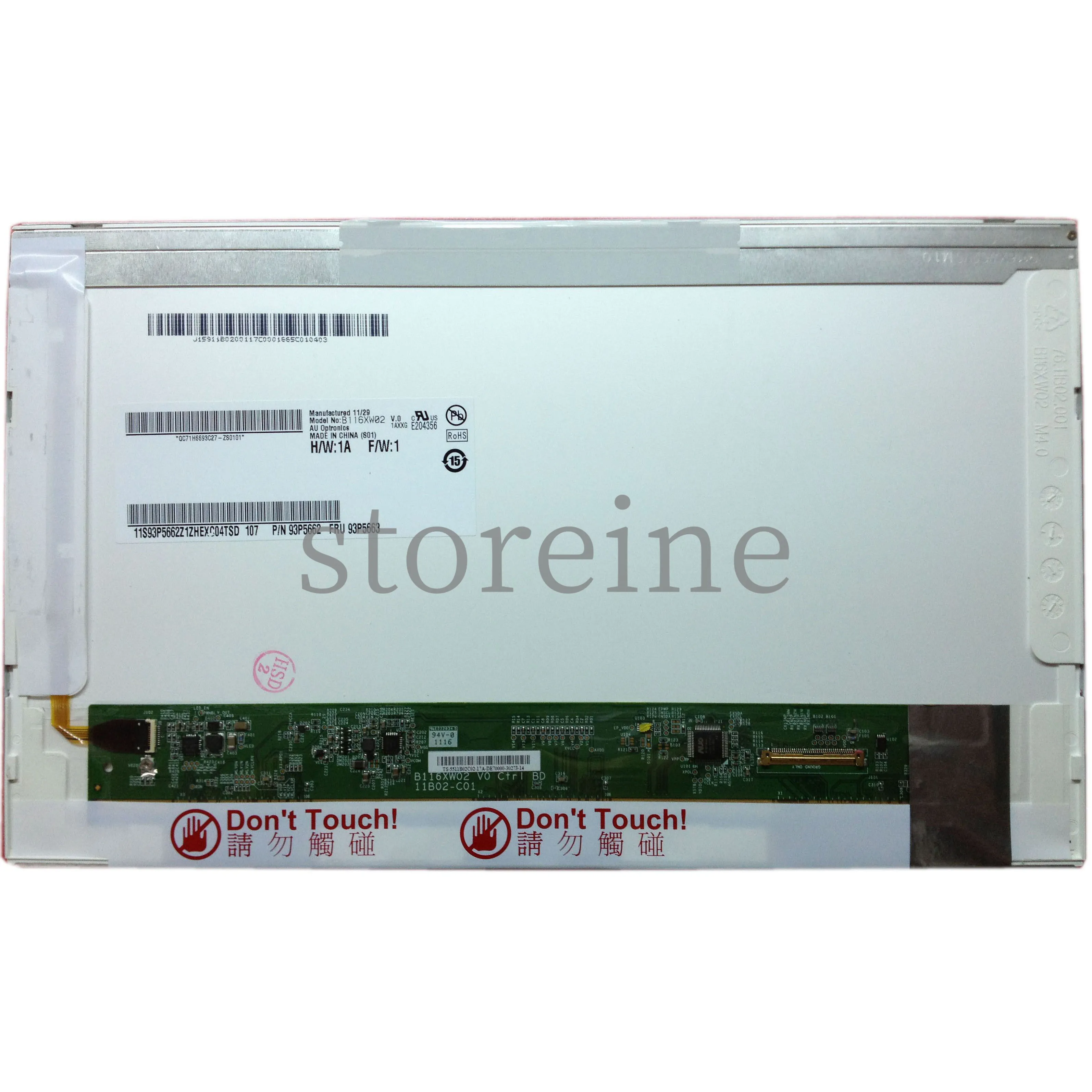 B116XW02 V.0 .1 Dizüstü Bilgisayar LCD Ekran Uygun LTN116AT03 LTN116AT01 LP116WH1-TLA1 CLAA116WA0A LP116WH1-TL N1/P1/B1/A1 N116B6-L02/L01 N116BGE-L11