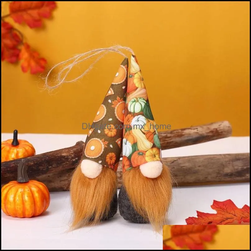 other festive fall decor thanksgiving maple leaf pumpkin hat thanksgiving gnomes doll plush toys for tree gifts set to friends mxhome