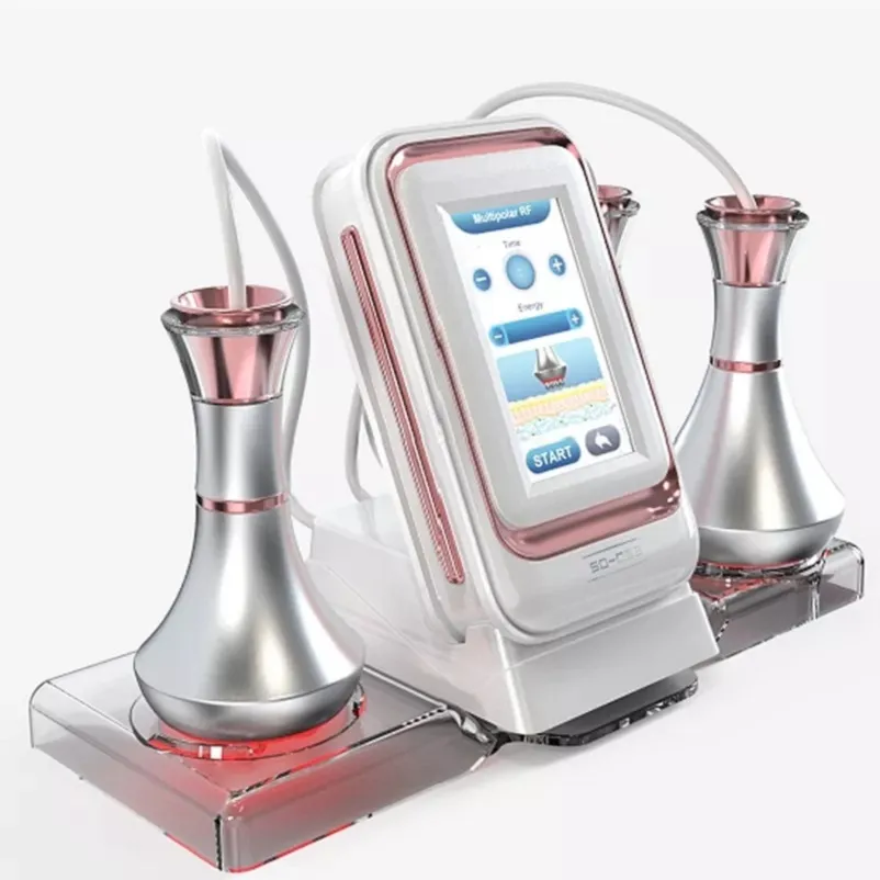 Fettminskning 80 K Ultraljud Portable 3 i 1 RF Vaccum Slimming Ultraljud Radiofrekvens Cavitation Machine