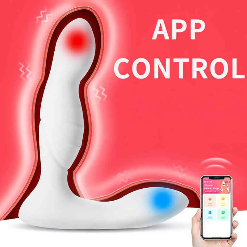 NXY Anal Toys App App controlado por massagem masculina Vibradores Vibradores Sexules Para adultos 18 Plug Dildo Masturbadores Sex Shop 220506