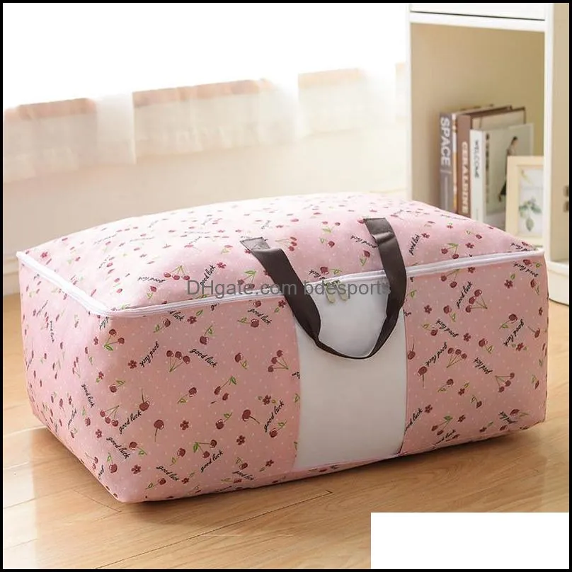 Quilt Non Woven Storage Bags Foldable Clothes Blanket Quilts Sweater Organizer M/L/XL Quilt Bag Holder 87 G2