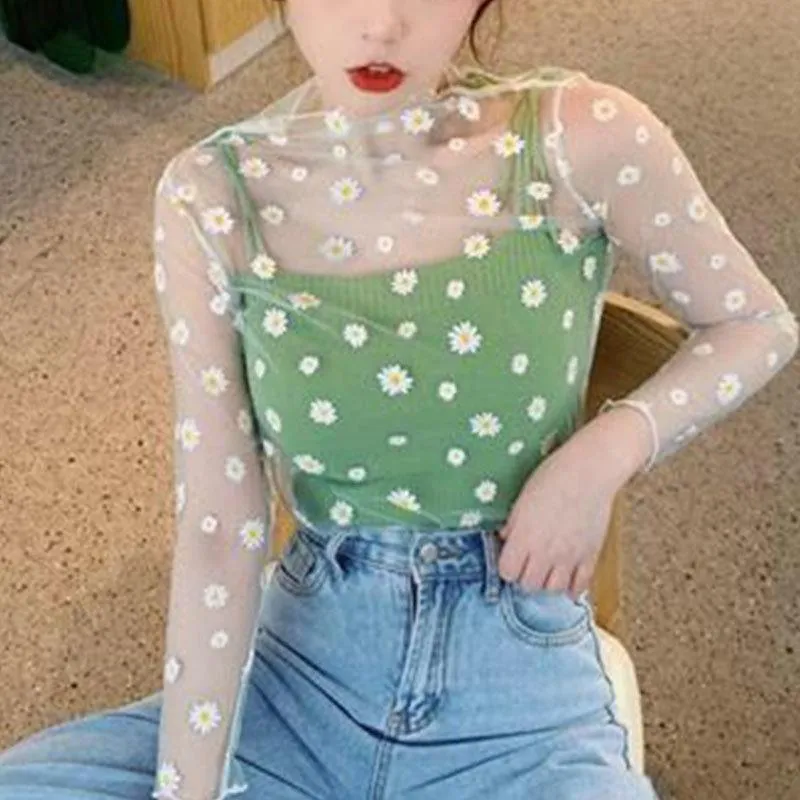 cute mesh tops