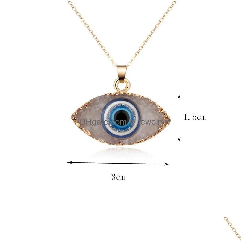 fashion jewelry turkish symbol evil eye pendant necklace blue eyes plastic resin beads necklaces