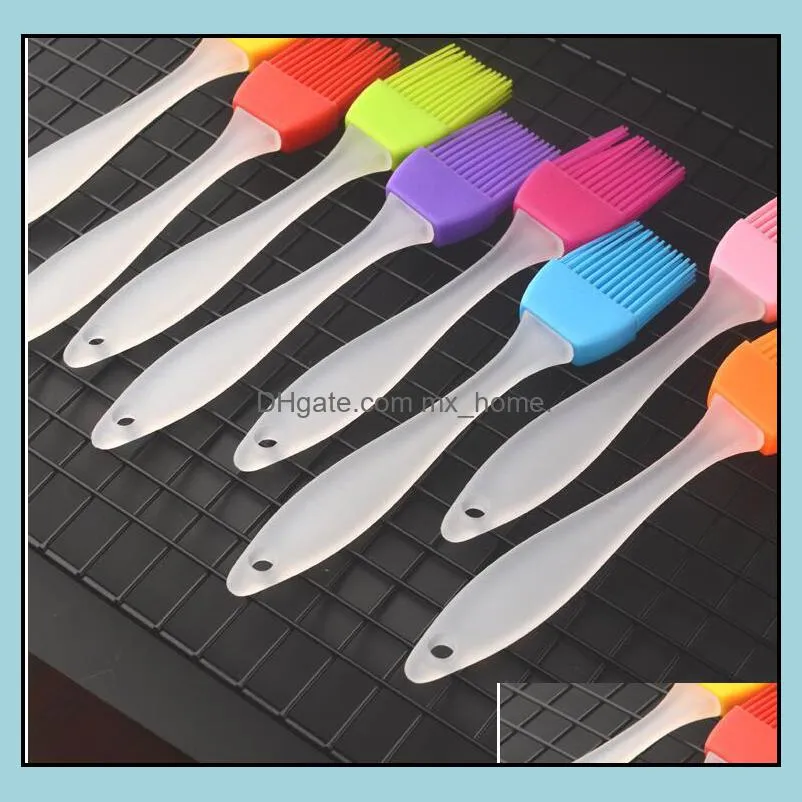 Candy Colorful Silicone Bakeware Basting Brush Pastry Bbq Brush Oil Brush Cream Brushes Cake Utensil Bread Cooking