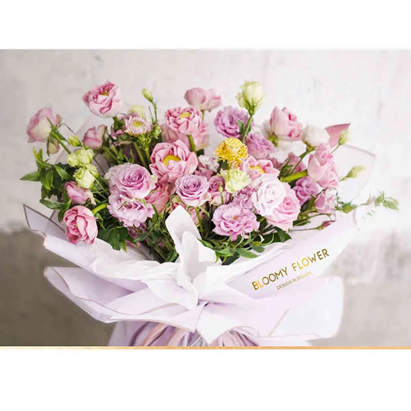 Korean Style Half Transparent Jelly Film Bouquet Wrapping Paper Beautiful  Flower Packaging Materials For Flower Gift Wrapping Paper From On_moving,  $19.78