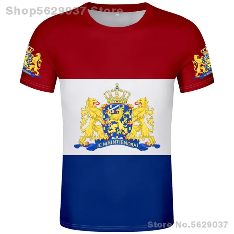 NETHERLANDS t shirt diy free custom name po nld t-shirt nation flag nl kingdom holland dutch print text country clothing 220702