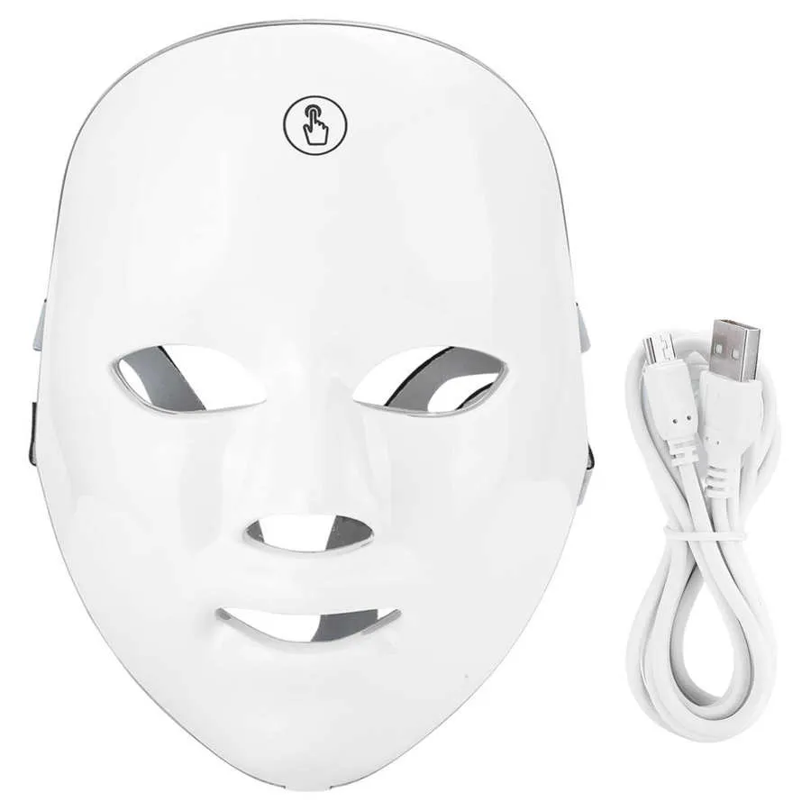 LED Photon Skin Rejuvenation Device Wrinkleにきび除去ホワイトニング7色光療法フェイシャルマスク家庭ビューティーマシン