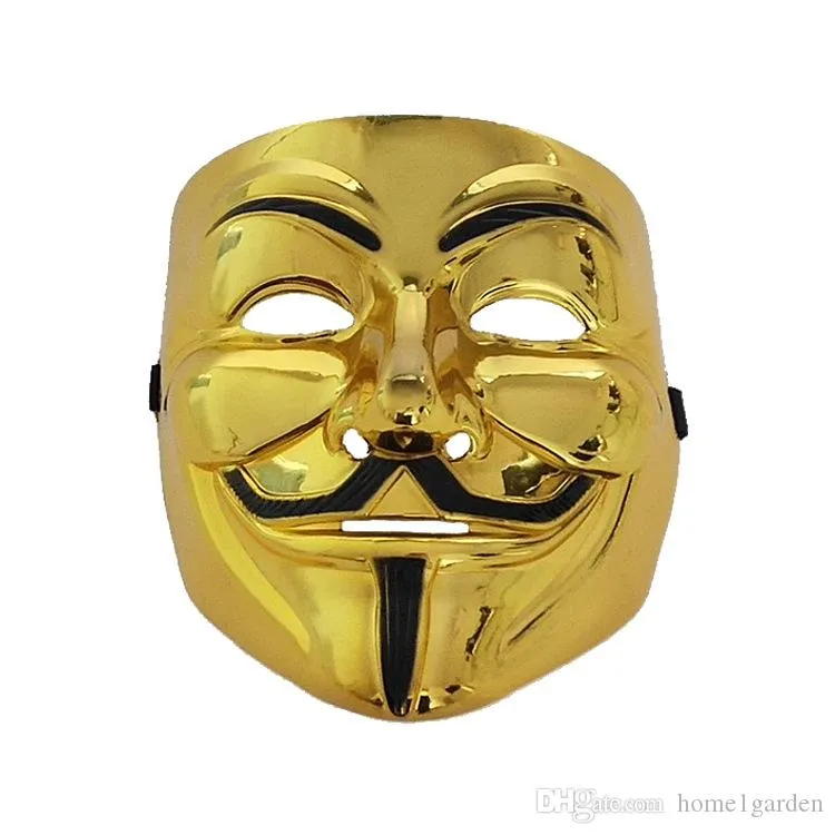 V Party Masks for Vendetta Mask Anonymous Guy Fawkes Fancy Adult Costume Accessory Party Cosplay Halloween Masks