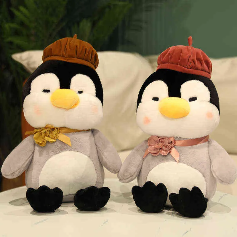 Cm Kawaii pingouin habillé en peluche poupée en peluche beaux animaux coussin doux bébé pour enfants cadeau d'anniversaire J220704