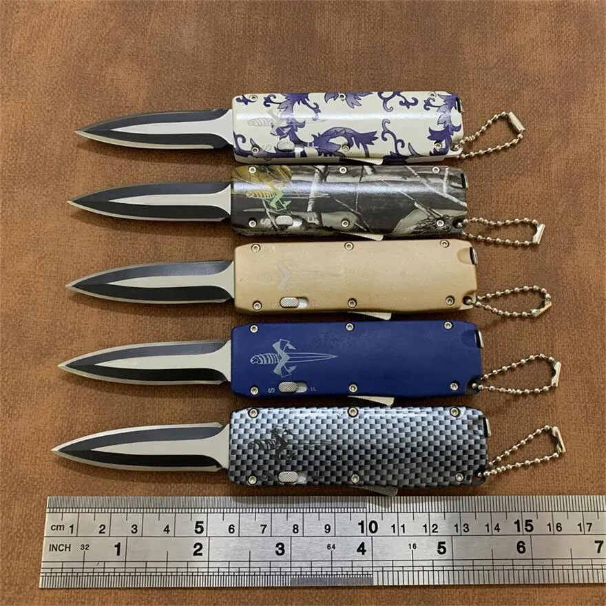 5 Farben Mini Schlüssel Schnalle Messer Kohlefaser Tasche Single
