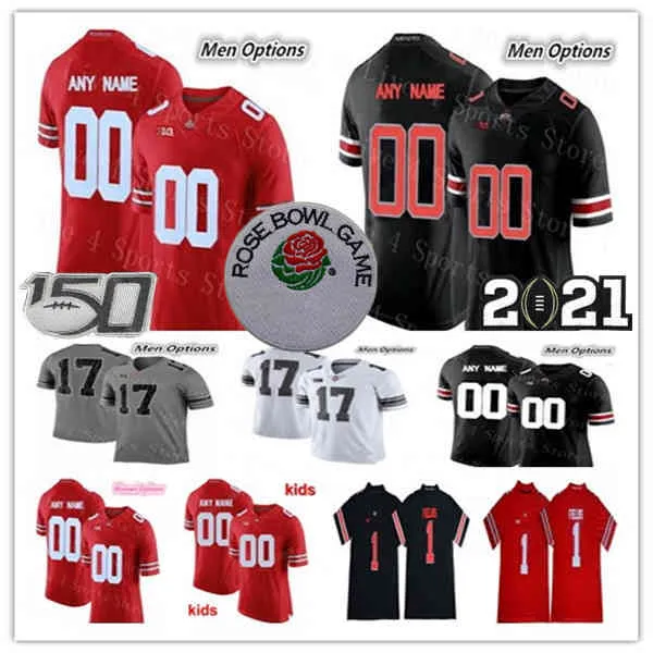 Rose Bowl Football Ohio State Buckeyes OSU Jersey Miyan Williams C.J. Stroud J.T. Tuimoloau Garrett Wilson Julian Fleming Trey Sermon Master