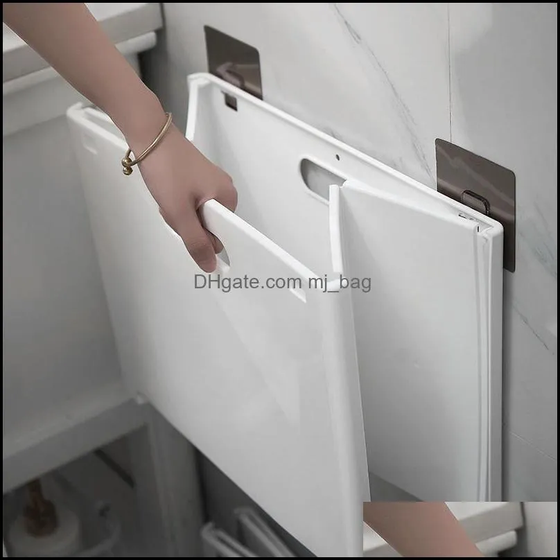 storage boxes wall-mounted foldable dirty clothes basket hanging wall household bathroom dirty clothe laundry baskets