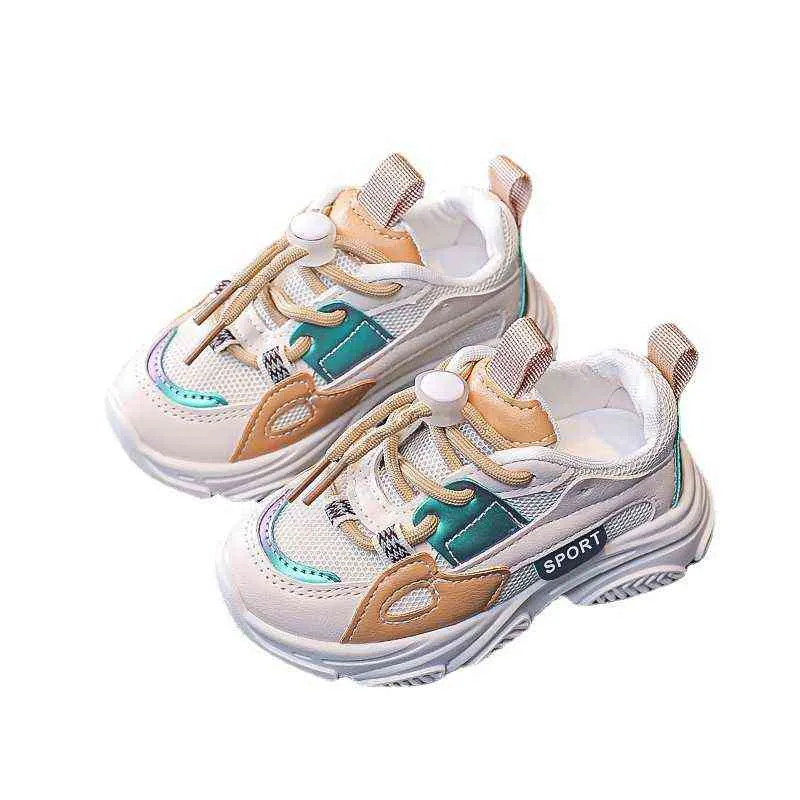 CUZULLAA Scarpe sportive per bambini per ragazze Scarpe da ginnastica di moda Neonati maschi Scarpe casual Bambini Suola morbida Scarpe da corsa traspiranti 21-30 G220517