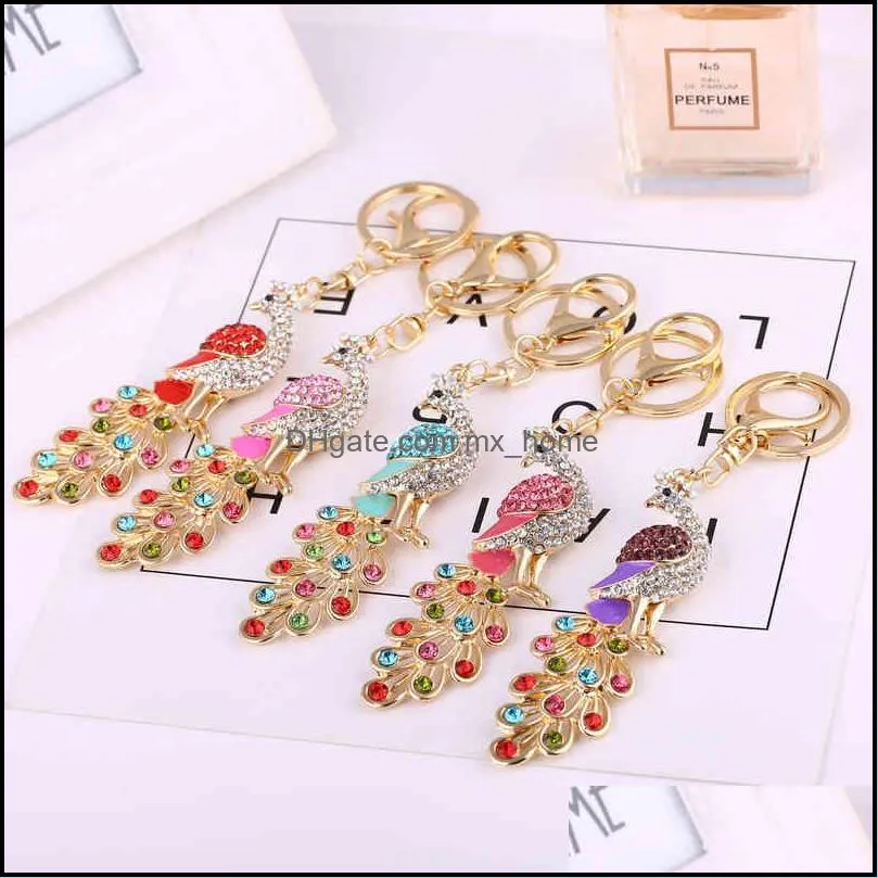 Chinese Style Key Chain Peacock Lovely Car Pendant Bag Accessories Creative Festival Gifts Activities