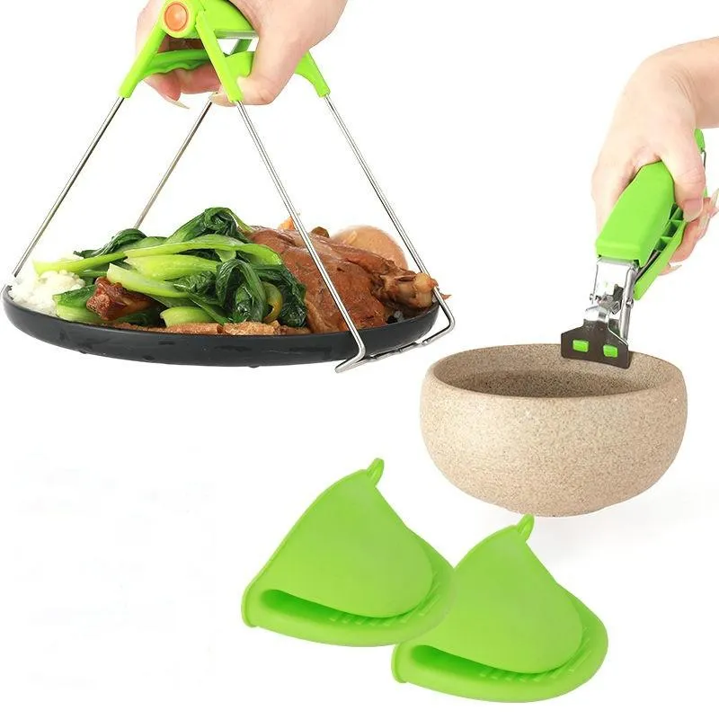 Tapis tampons Anti-pot bol casserole outils Anti-brûlure pince ustensiles de cuisine cuisson pique-nique bras de suspension transporteur poignée pince pince pour HomeMats