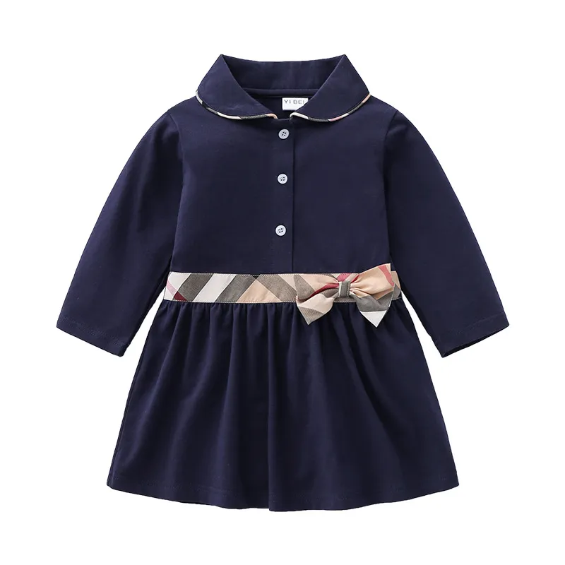 Baby Girls Long Sleeve Dresses Turn Down Collar Girl... From Dtysunny,  $16.53 | DHgate.Com