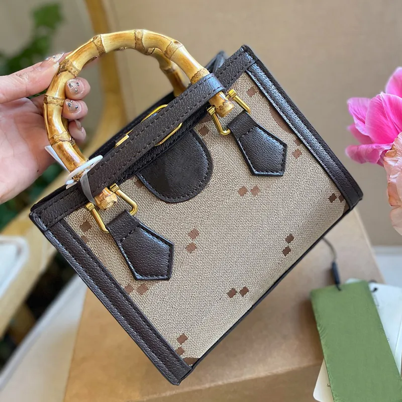 Bambus Bag Griff Designer Tasche: Damen Leder Leinwand Für Frauen