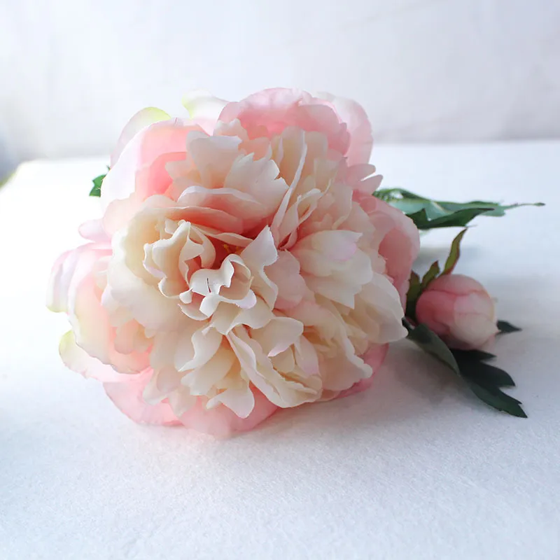 Silk peonies roses artificial flowers (4)